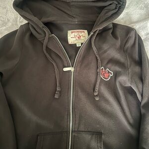 True Religion Brown Zip-Up Hoodie
